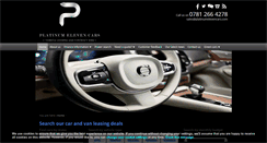 Desktop Screenshot of platinumelevencars.com